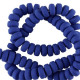 Polymeer kralen rondellen 7mm - Bold blue